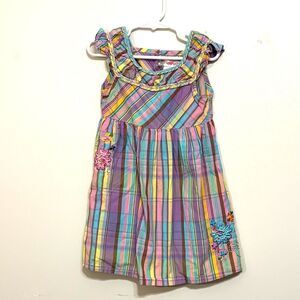 Flapdoodles | Multicolored Girls Striped Summer Sleeveless Casual Tank Dress